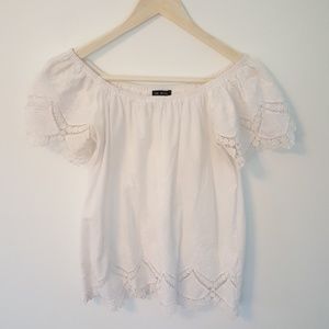 In Style Off the Shoulder EyeletTop